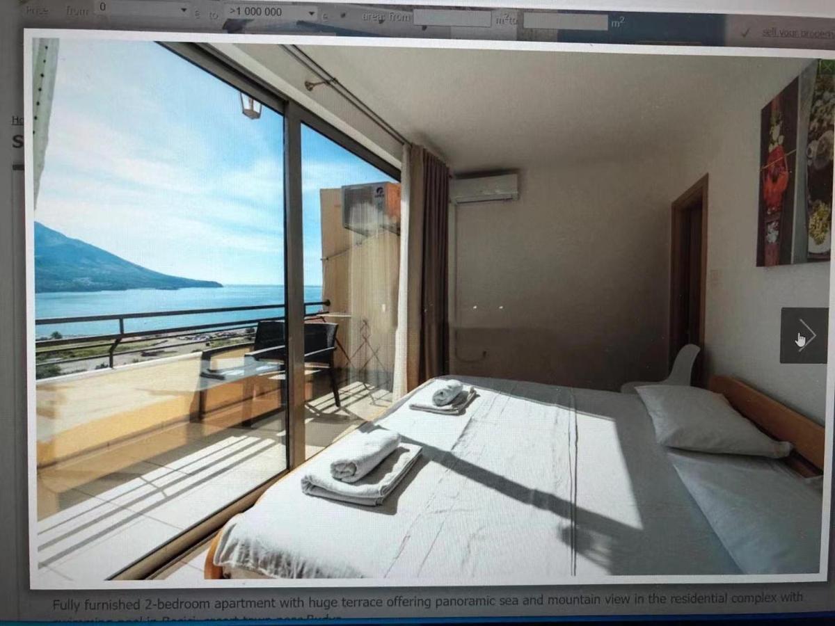 Sea View Two Bedroom Family Apartment With Pool - Sunset Ivanovici Bečići Екстериор снимка